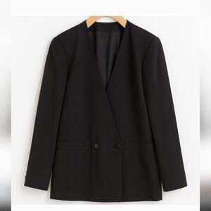 ST.MICHAEL Vintage Black Blazer Structured Minimalist Classic Staple